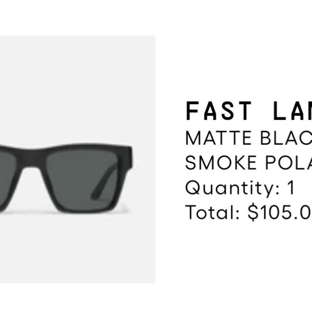 Quay Australia Matte Black Smoke Polarized Glasses